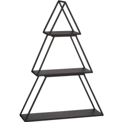 RETIF Baumregal Aus Schwarzem Metall In 3 Teilen 50X14X27 + 35X14X24 + 20X14X20Cm Cheap