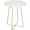 RETIF Beistelltisch Aus Weisem Marmor Und Goldfarbenem Metall O43 X H50Cm Online