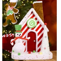 RETIF Candy-Haus Mit Schneemann 30 X 25 X 34 Cm Cheap