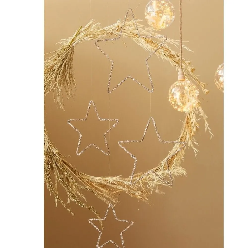RETIF Champagnerfarbene Sterne Mit Pailletten O 40+30+25+20Cm – Pro 4 Fashion