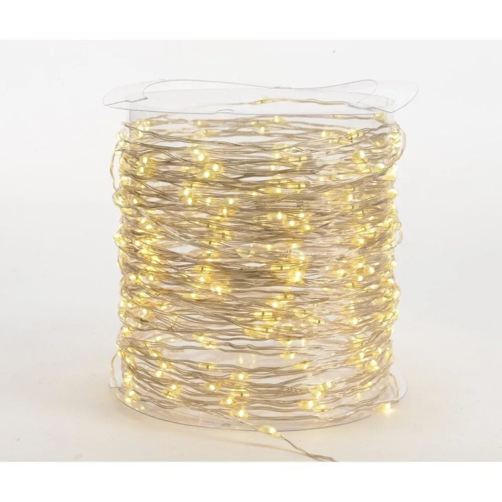 RETIF Elektrische Girlande 240 Warmweise Mikro-Leds 12 M Fashion
