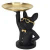 RETIF Figur Schwarze Bulldogge Leere Runde Tasche H23Cm Hot