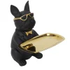 RETIF Figur Schwarze Bulldogge Rechteckig Leere Tasche H21Cm Best