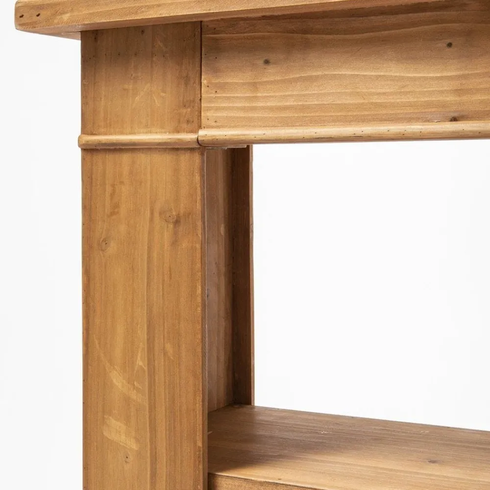RETIF Holzkonsole Mit Abnehmbaren Regalen B 90 X T 30 X H 80 Cm Cheap