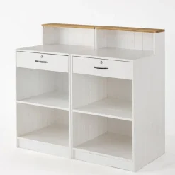 RETIF Holztheke Weis 1 Regalboden Natur L60 X D60 X H110 Cm Shop