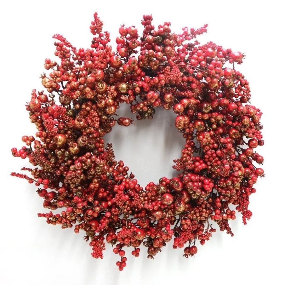 RETIF Kranz Aus Roten Glitzerbeeren O 55Cm Flash Sale