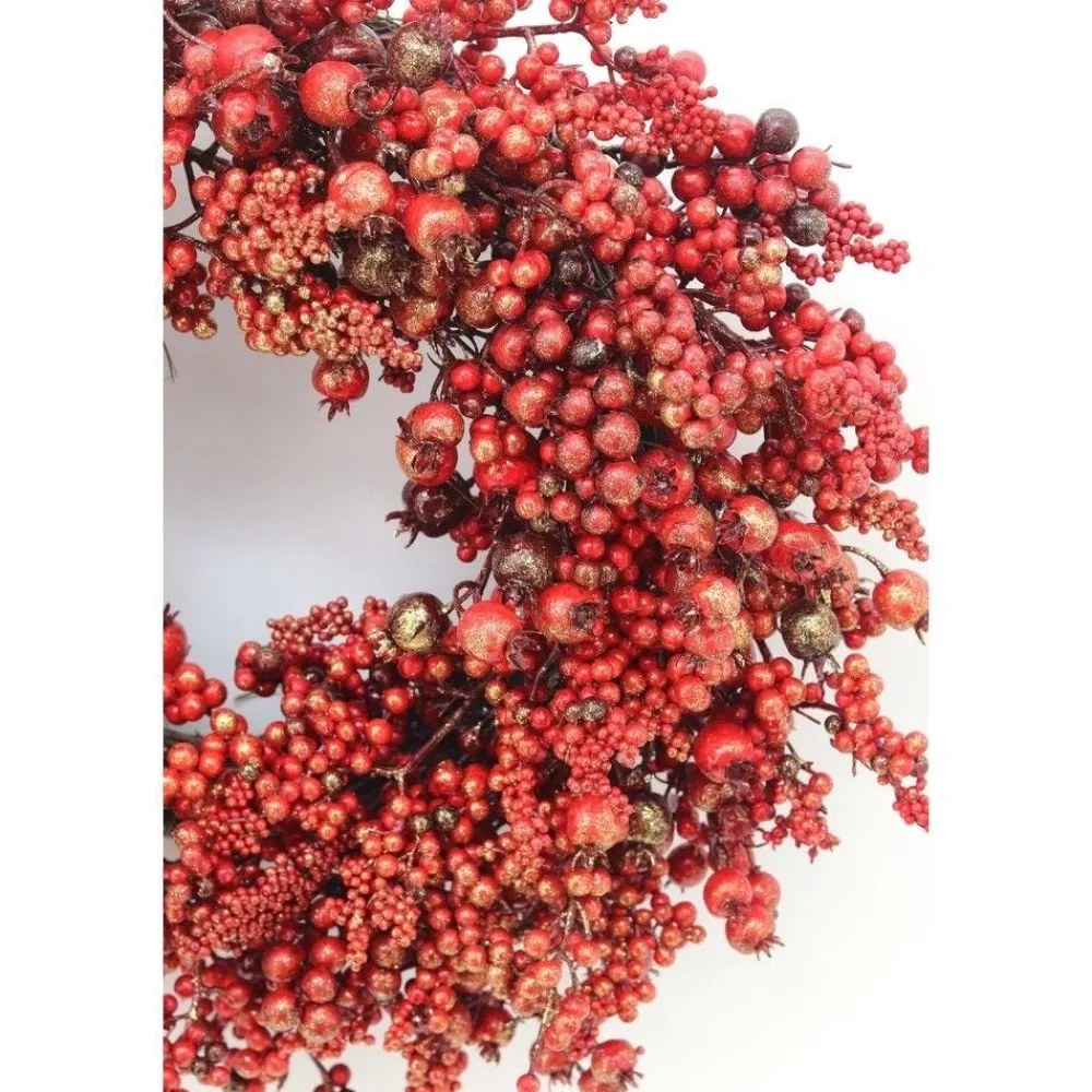 RETIF Kranz Aus Roten Glitzerbeeren O 55Cm Flash Sale