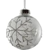 RETIF Kugel Mit Schneeflockendekor O 10 Cm Best Sale