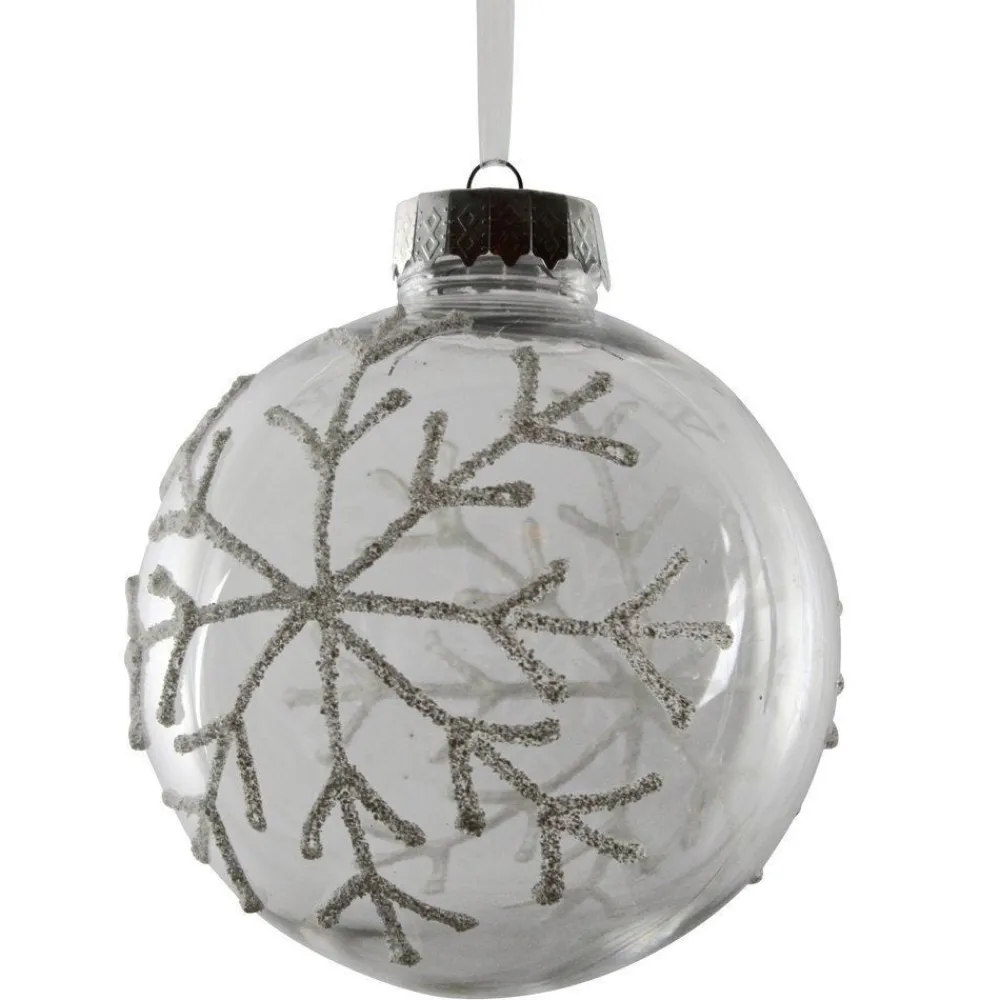 RETIF Kugel Mit Schneeflockendekor O 10 Cm Best Sale