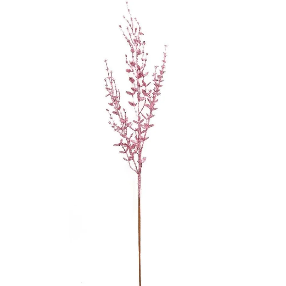 RETIF Laubstangel Mit Glitter – H 75 Cm – Rosa New