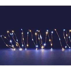 RETIF Lichterkette 75 Mikro-Leds Warmweis + 75 Reinweis 7,5 M Shop