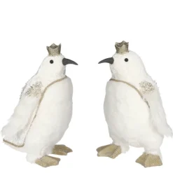 RETIF Pinguin Weis Und Goldfarben 23 X 18 X 31 Cm - 2 Mogliche Modelle Shop