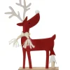RETIF Rotes Rentier Auf Sockel 24 X 4 X 32 Cm - 2 Mogliche Modelle Sale