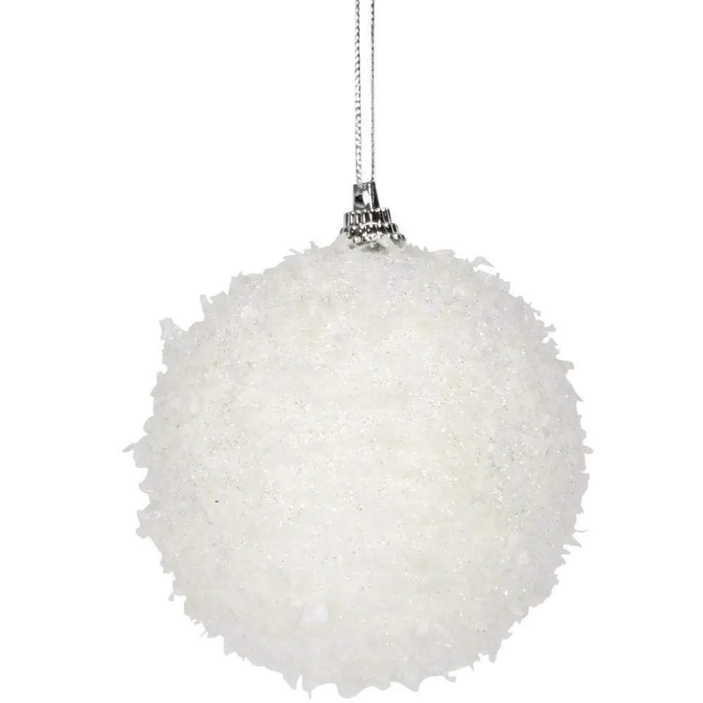 RETIF Schneekugel O 10 Cm Weis Glitzernd Shop