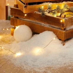 RETIF Schneekugel O 10 Cm Weis Glitzernd Shop