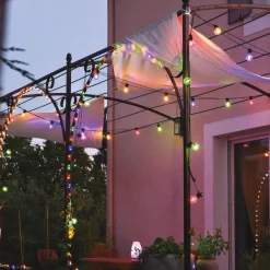 RETIF Solarelektrische Girlande 10 Mehrfarbige Leds 8,10 Meter Anschliesbar Fashion