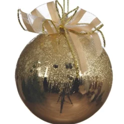 RETIF Unzerbrechliche Kugel Gold Mit Glitter O 8 Cm Outlet