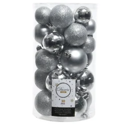 RETIF Unzerbrechliche Kugeln Silber Divers O 4 Bis 6 Cm – Packung Mit 30 Hot