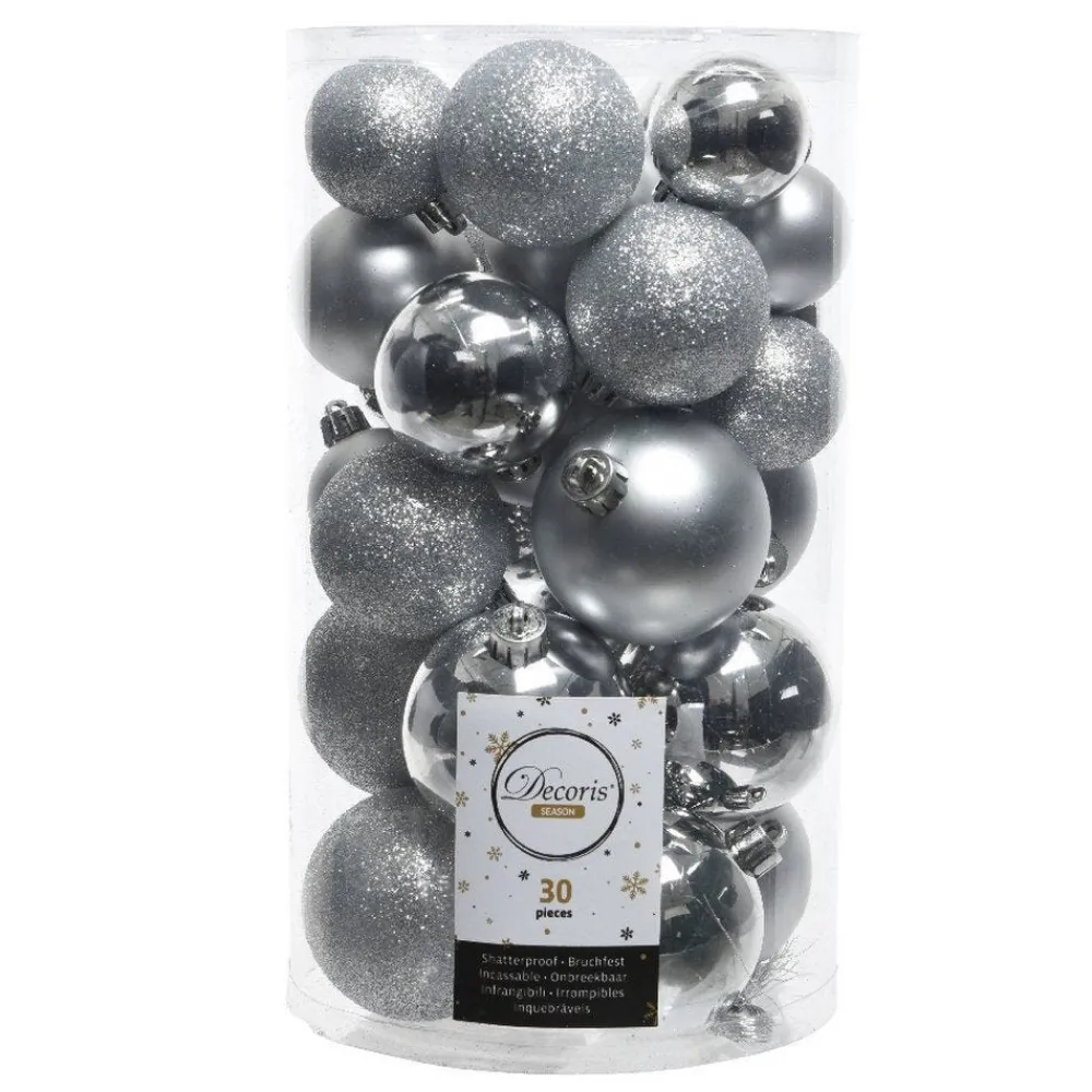 RETIF Unzerbrechliche Kugeln Silber Divers O 4 Bis 6 Cm – Packung Mit 30 Hot