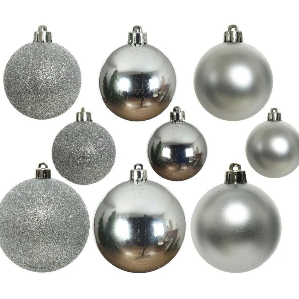 RETIF Unzerbrechliche Kugeln Silber Divers O 4 Bis 6 Cm – Packung Mit 30 Hot