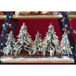 RETIF Verschneite Tannen Auf Holzsockel 65 X 15 X H35Cm Sale