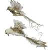 RETIF Vogel Mit Pailletten Und Perlen Auf Clip 40 X 16 X 17Cm - 2 Mogliche Modelle Fashion