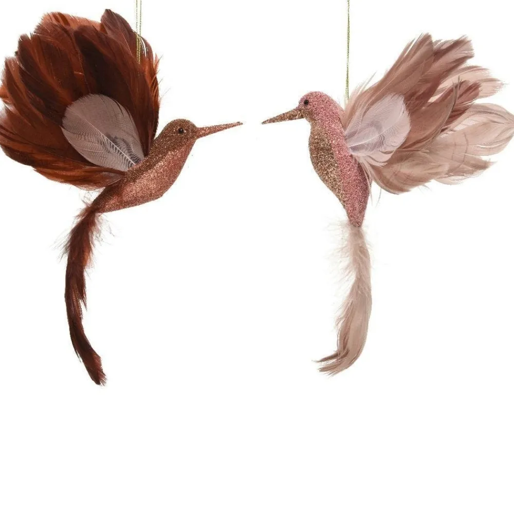 RETIF Vogel Mit Pailletten 16X20X4Cm - 2 Mogliche Modelle Flash Sale