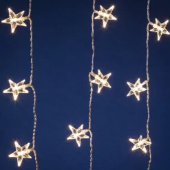 RETIF Vorhang Aus Leuchtenden Sternen 64 Leds Warmweis L 120 X H 100 Cm Discount