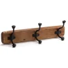 RETIF Wandhaken Aus Holz 3 Haken Metall Schwarz L53 X T12 X H16Cm Cheap