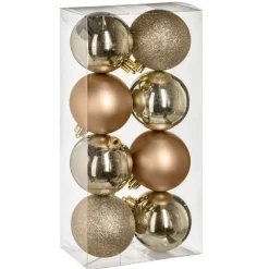 RETIF Weihnachtskugeln Gold Sortiert O7Cm - Pro 8 Best Sale