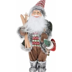 RETIF Weihnachtsmann Mit Skiern Und Socke H 57 Cm Store