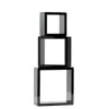 RETIF Wurfel-Set Schwarz Lackiert 17X17 + 22X22 + 27X27Cm - 3 Stuck Hot