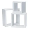 RETIF Wurfel-Set Weis Lackiert 17X17 + 22X22 + 27X27Cm - 3 Stuck Discount