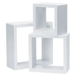 RETIF Wurfel-Set Weis Lackiert 17X17 + 22X22 + 27X27Cm - 3 Stuck Discount