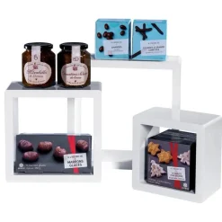 RETIF Wurfel-Set Weis Lackiert 17X17 + 22X22 + 27X27Cm - 3 Stuck Discount