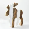 RETIF Zweifarbiges Rentier Aus Holz Zum Aufstellen B 55,5 X H 61,5 Cm Online